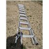 Image 4 : Mastercraft Folding Extension Ladder (20ft) - Yellow Handles