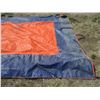 Image 3 : Orange and Blue Tarp (18ft x 9 ft)