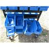 Image 3 : Parts Rack with Bins on Wheels (44in tall)