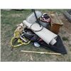 Image 1 : Tow Rope, Grease Guns, Shop Vac, Galvanized Tub