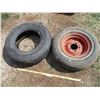 Image 1 : (2) Used Tires (One with Rim - P215-75R14)
