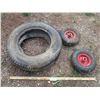 Image 1 : (2) Cart Wheels and Rims + 165RSSR15 Tire with Tube