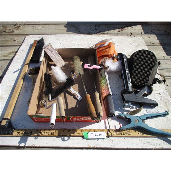 Knee Pads, Caulking Gun, Brushes, Misc.