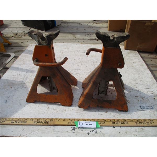 (2) Jack Stands (Orange)