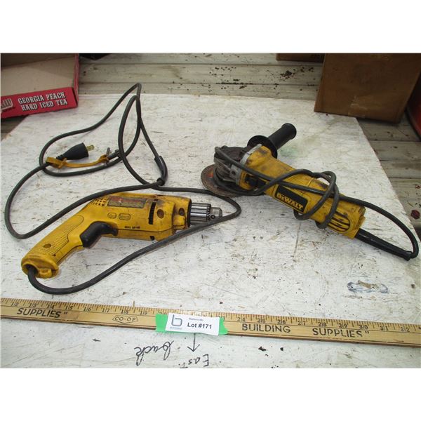 Dewalt Drill, Dewalt Angle Grinder