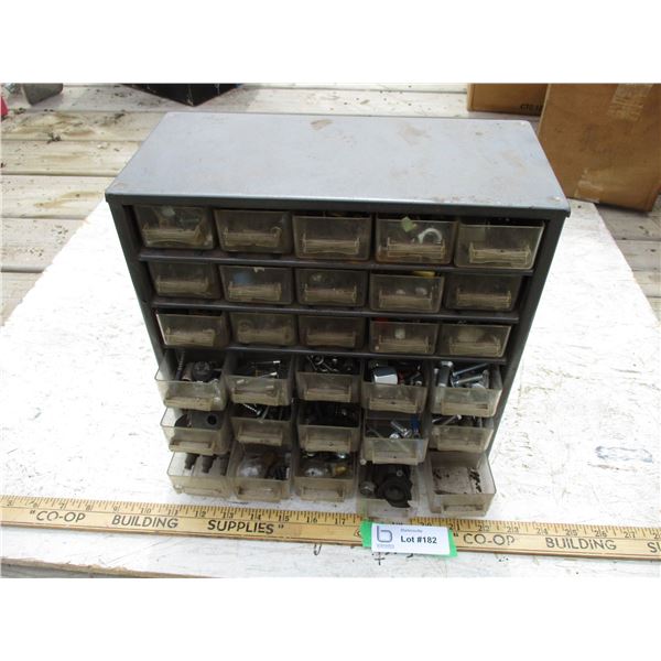 Organizer with contents (Misc. Nuts, Bolts, Screws, Fuses)