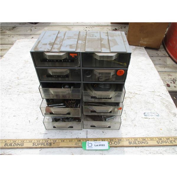 Organizer with contents (Misc.Sparkplugs, Bolts, Etc.)