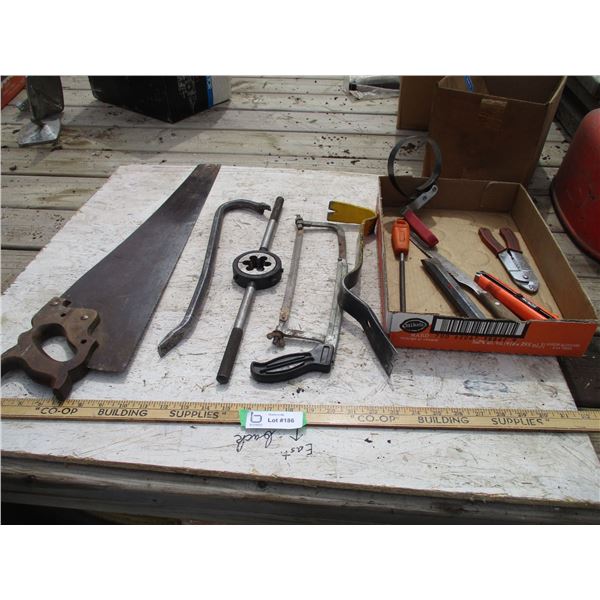 Goose Neck, Hand Saw, Pry Bar, Misc.
