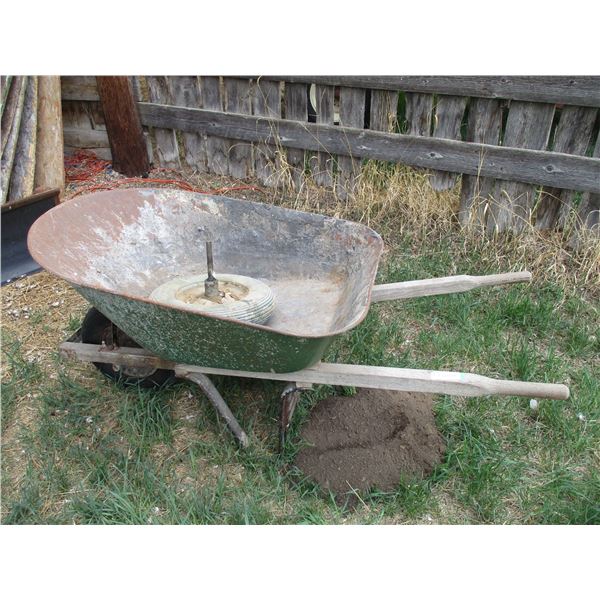 Wheel Barrow with Extra Wheel