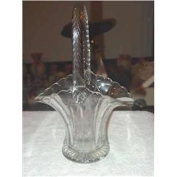Etched Glass Basket
