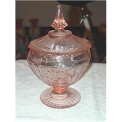 Pink Depression Candy Dish