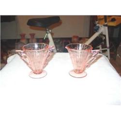 Pink Depression Sugar & Creamer