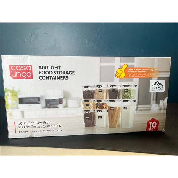 Lot of Airtight Food Storage Containers (10PCS)