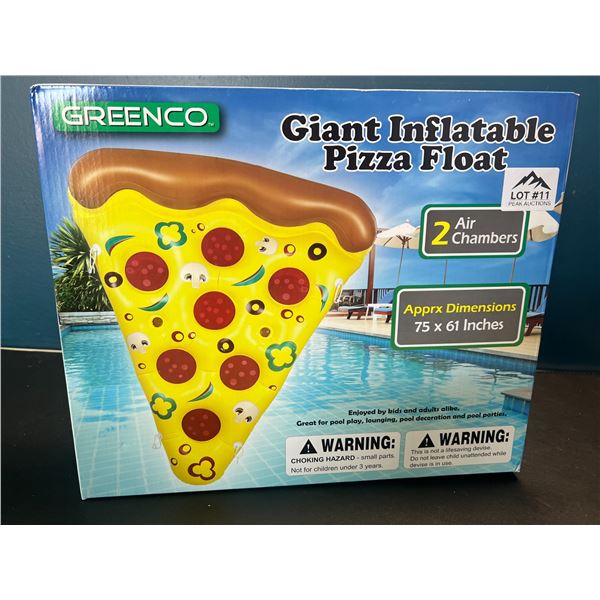 Lot of 1 Giant Inflatable Pizza Pool Float - 75 x 61 inches!