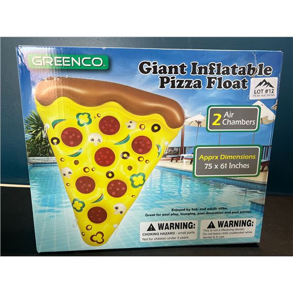 Lot of 1 Giant Inflatable Pizza Pool Float - 75 x 61 inches!