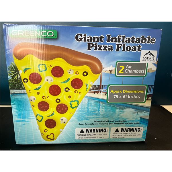 Lot of 1 Giant Inflatable Pizza Pool Float - 75 x 61 inches!