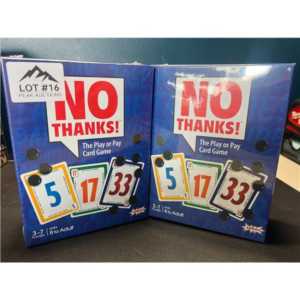 Lot of 2 "No Thanks!" Card Games