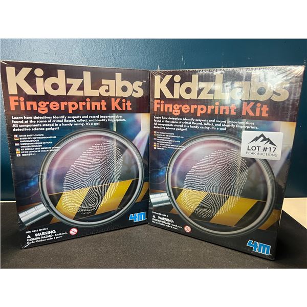Lot of 2 KidzLabs Fingerprint Kits