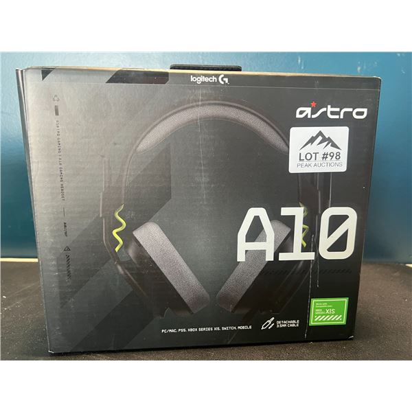 Lot of 1 ASTRO A10 Gaming Headset for PC/Mac, PS5, Xbox Series X/S, Switch, & Mobile