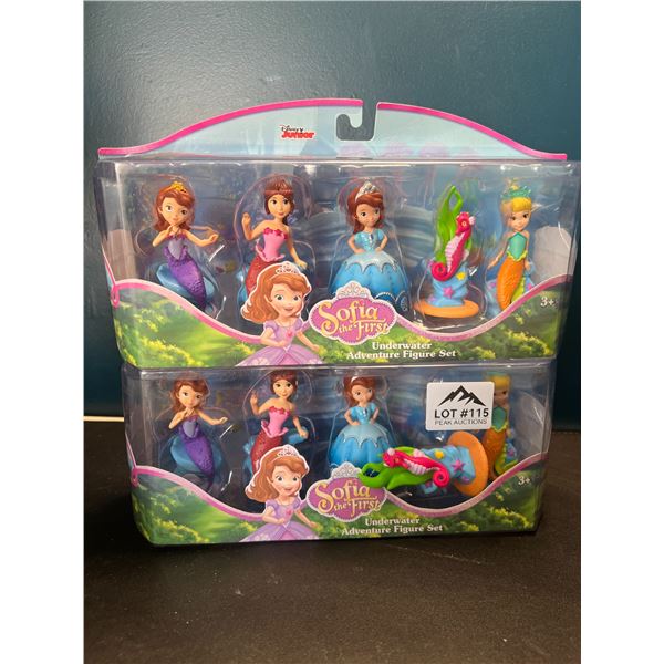 Lot of 2 Disney Junior Sofia the First Adventure Figure Sets