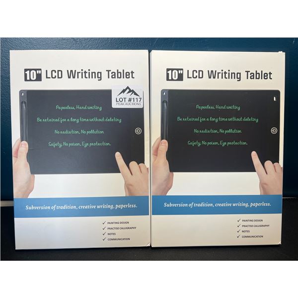 Lot of 2 LCD Writing Tablets - 10inch