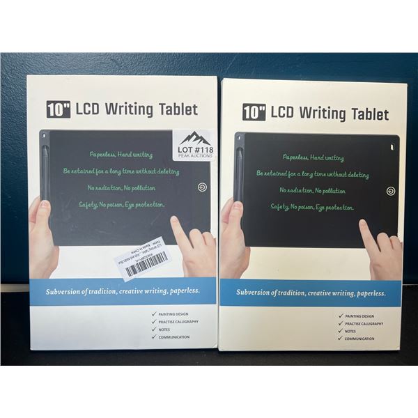 Lot of 2 LCD Writing Tablets - 10inch