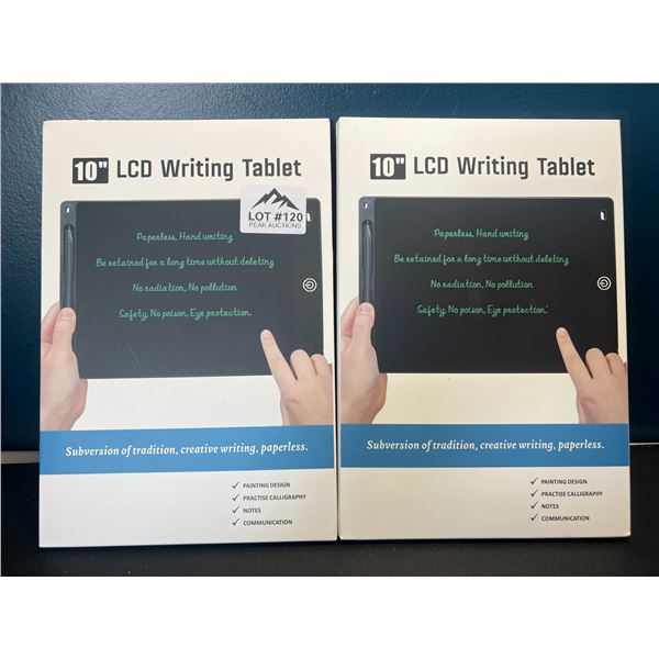 Lot of 2 LCD Writing Tablets - 10inch