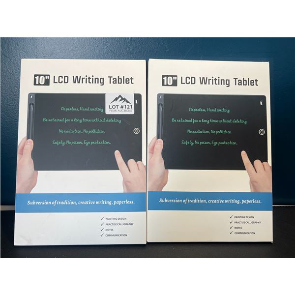 Lot of 2 LCD Writing Tablets - 10inch
