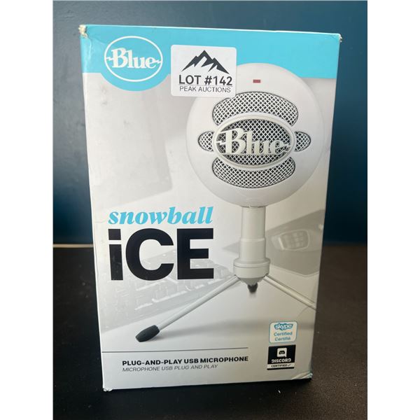 Lot of 1 Blue Snowball ICE Plug-And-Play USB Microphone