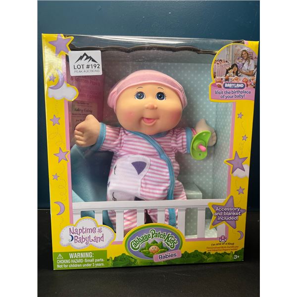 Lot of 1 Cabbage Patch Kids Naptime at Babyland Baby Doll