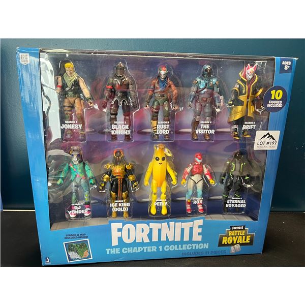 Lot of 1 Fortnite The Chapter 1 Collection 11PC Toy Figure Set