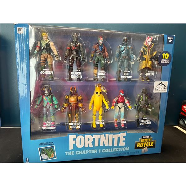 Lot of 1 Fortnite The Chapter 1 Collection 11PC Toy Figure Set