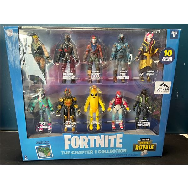 Lot of 1 Fortnite The Chapter 1 Collection 11PC Toy Figure Set