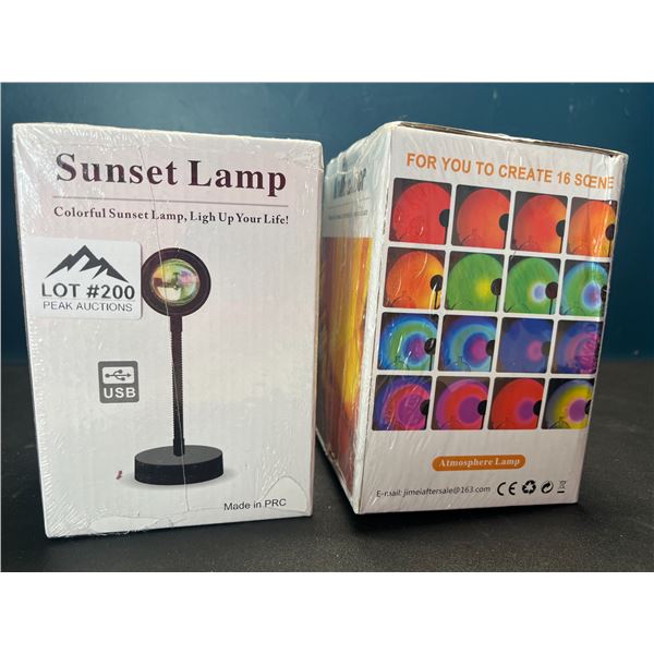 Lot of 2 Sunset Lamps