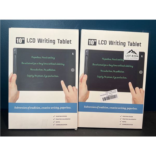 Lot of 2 LCD Writing Tablets - 10inch
