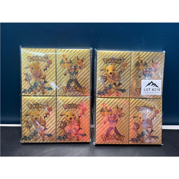 Lot of 2 Multi-Packs of Foil Pokemon Art Cards