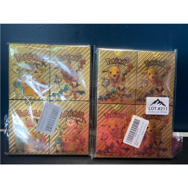 Lot of 2 Multi-Packs of Foil Pokemon Art Cards