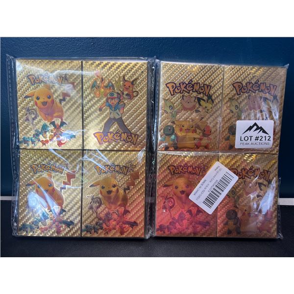 Lot of 2 Multi-Packs of Foil Pokemon Art Cards