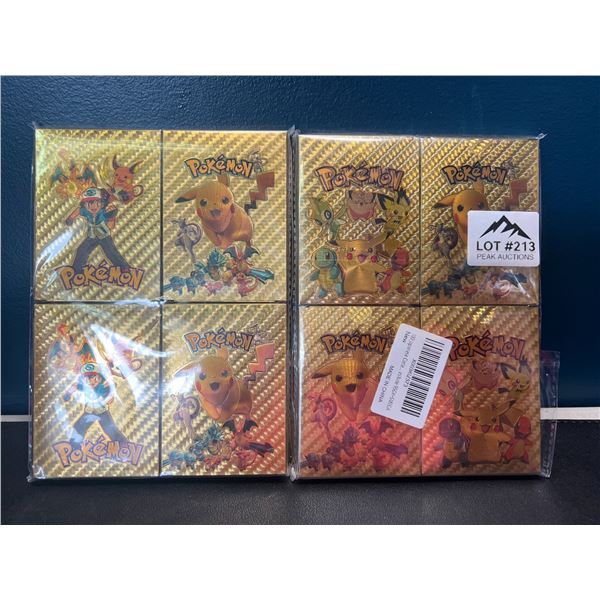 Lot of 2 Multi-Packs of Foil Pokemon Art Cards