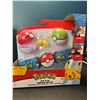 Image 2 : Lot of 2 Pokemon Clip 'N' Go Poke Ball Toy Sets