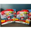 Image 1 : Lot of 2 Pokemon Clip 'N' Go Poke Ball Toy Sets