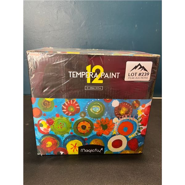 Lot of 1 Box of MagicFly Tempera Paints - 12 Pack/Colours