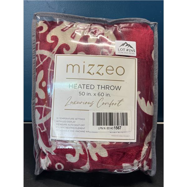 Lot of 1 Heated Throw Blanket - 50 x 60 inch