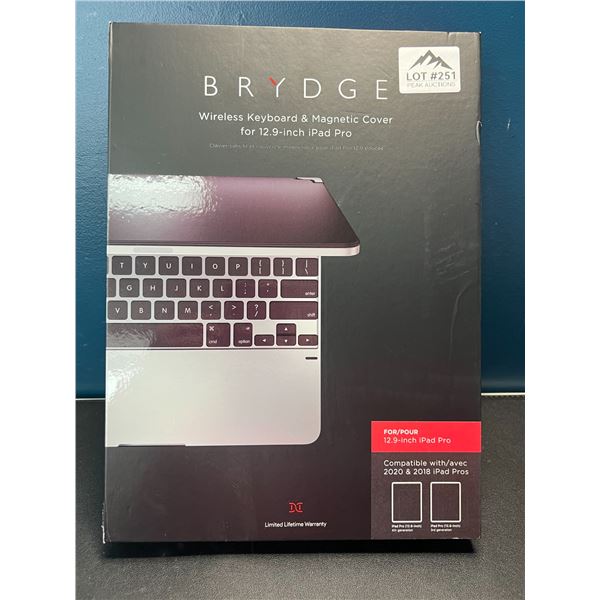 Lot of 1 Brydge Wireless Keyboard & Magnetic Cover for 12.9-Inch Ipad Pro