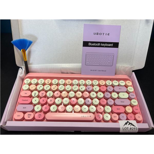 Lot of 1 Ubotie Bluetooth Keyboard - Pink