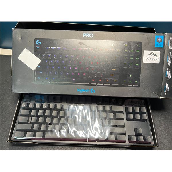 Lot of 1 Logitech G Pro Mechanical Backlit GX Blue Clicky Gaming Keyboard