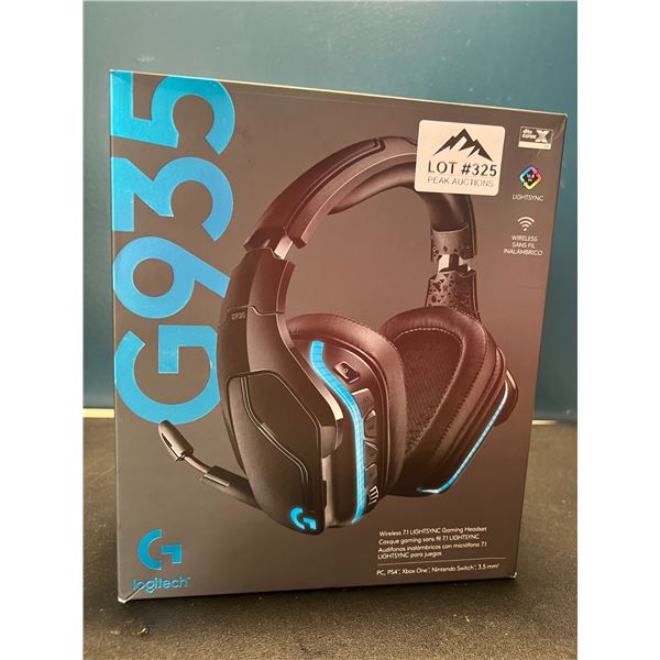 Lot of 1 Logitech G935 Wireless 7.1 Lightsync Gaming Headset