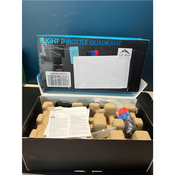 Lot of 1 Logitech Flight-Throttle Quadrant for Flight Simulator