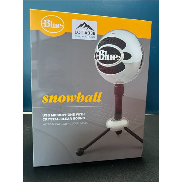 Lot of 1 Blue Snowball USB Microphone w/ Crystal-Clear Sound