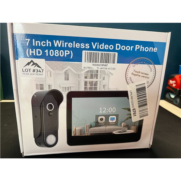 Lot of 1 7-Inch Wireless Video Door Bell